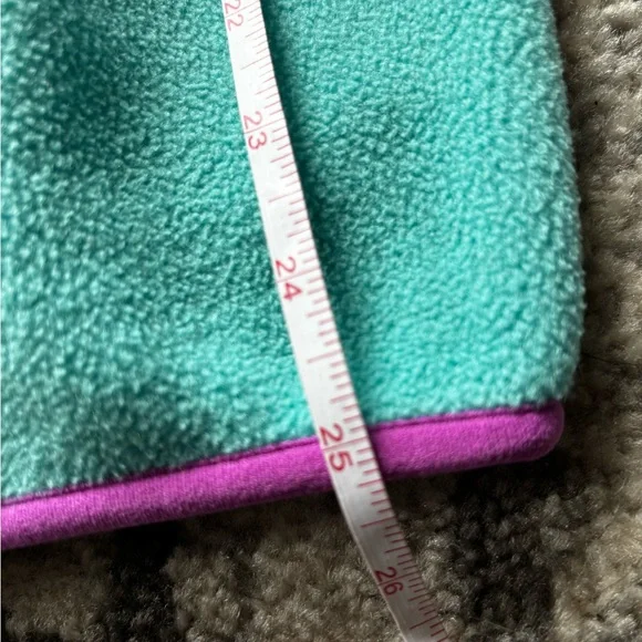 Patagonia Synchilla Womens Teal and Pink Snap Fleece Pullover Small - Picture 3 of 14